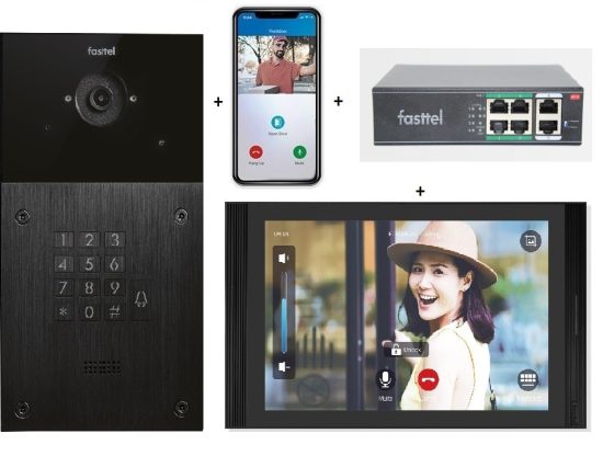 Kit de parlophonie et vidéophonie premium